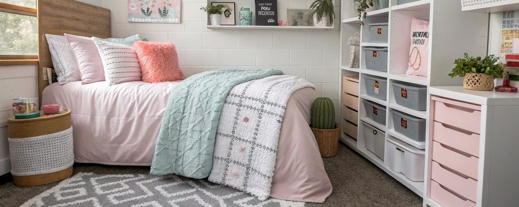 Your Aesthetic Dorm Checklist Must-Have Bedding, Storage & Decor for Move-In&nbsp;Day